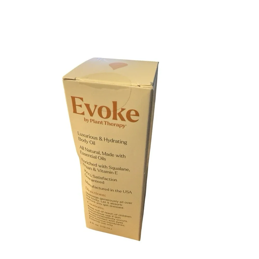 Evoke Velvet Glow Body Oil No. One, Full 4 Oz New Bottle